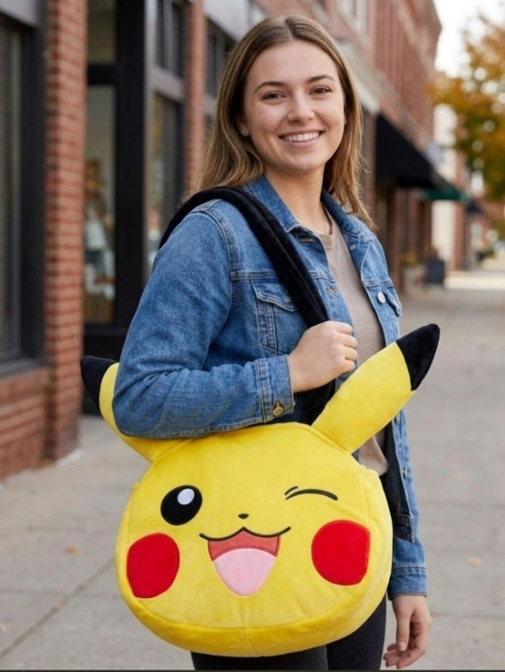 Yellow Pikachu tote Bag